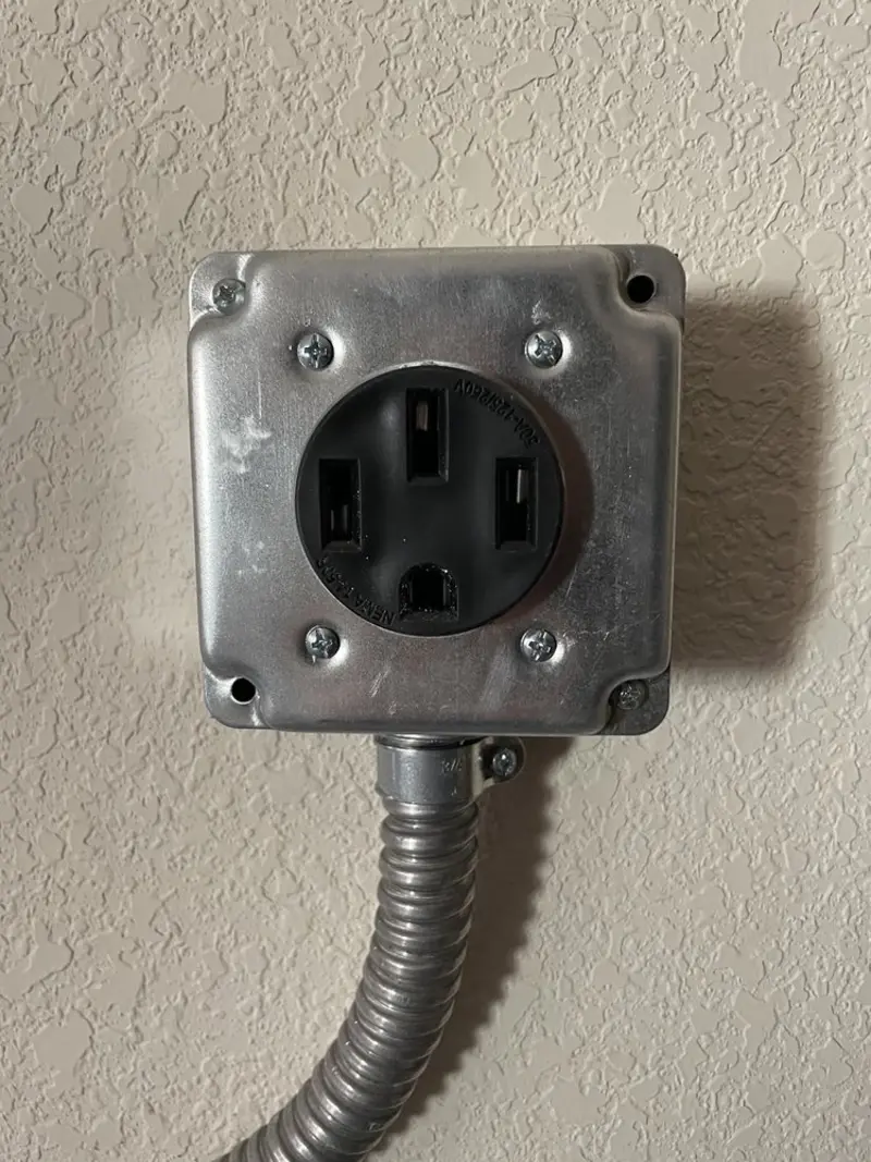 NEMA 14-50 outlet installed for Electrical Panel Upgrade in Port Isabel